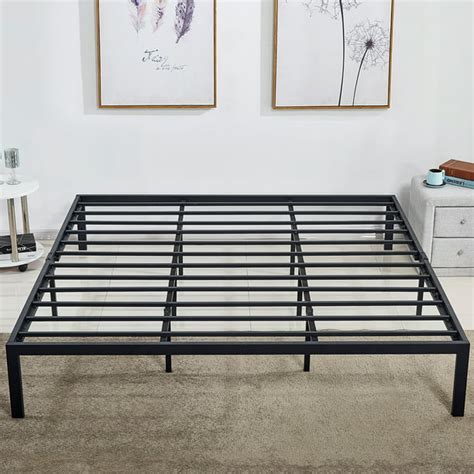 steel box spring replacement metal platform bed frame king|Platform Bed Frame Box Spring Replacement With .